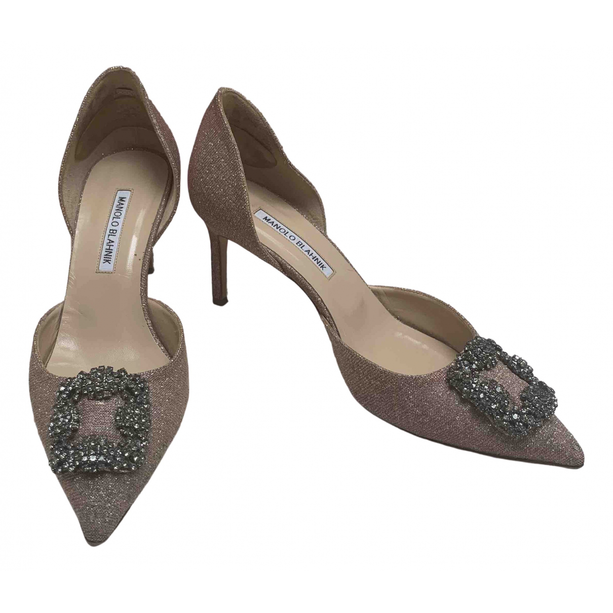 Hangisi glitter heels Manolo Blahnik 